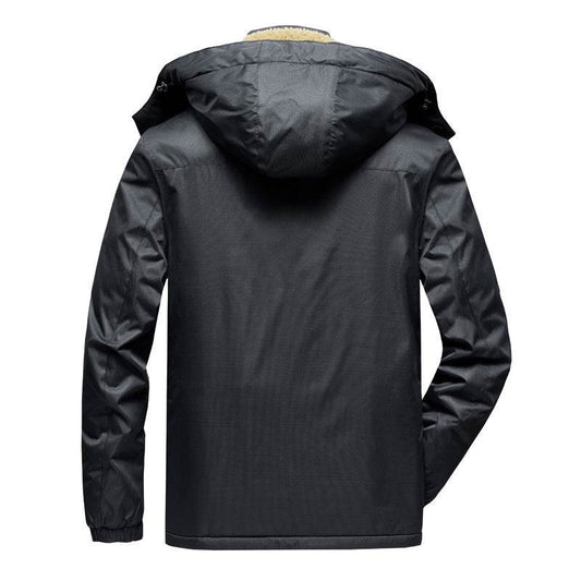 Mens Cotton-padded Trendy Outdoor Jacket - Mubimart