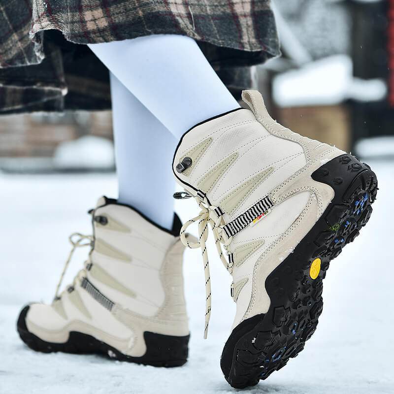 Outdoor snow boots waterproof non-slip hiking boots - Mubimart