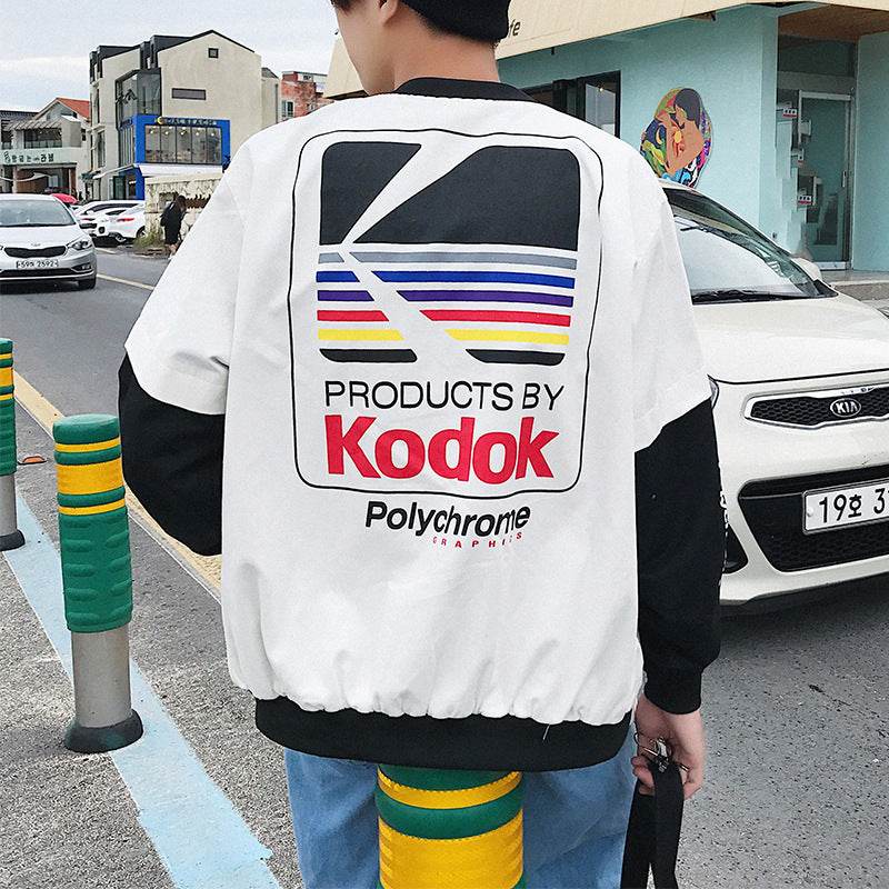 Oversized Bomber Jacket Harajuku Style - Unisex - Mubimart