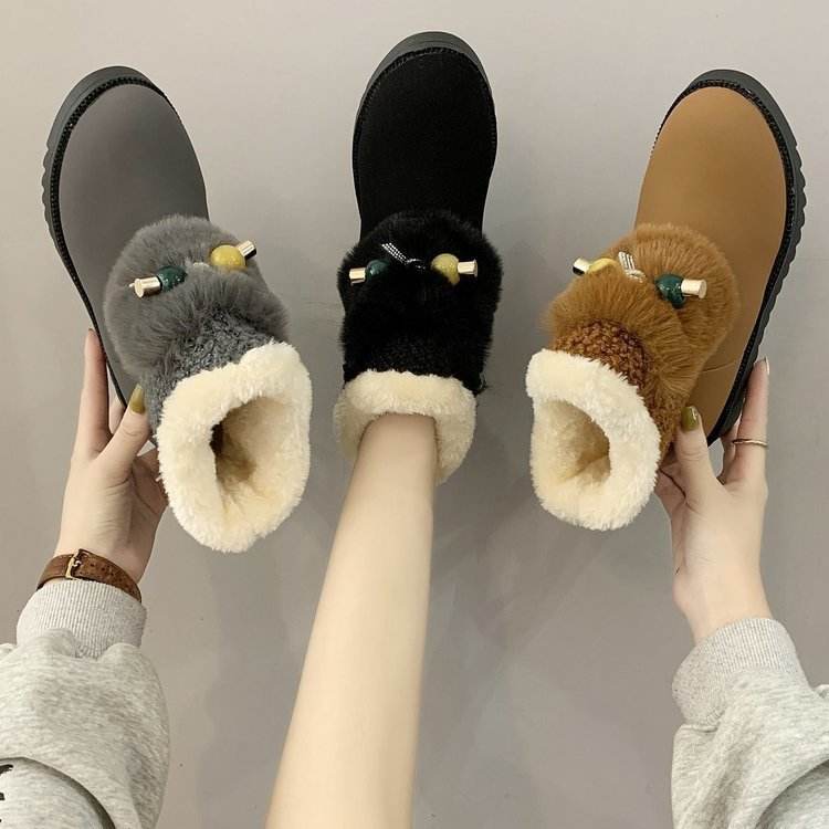 Platform ankle boots women's shoes - Mubimart