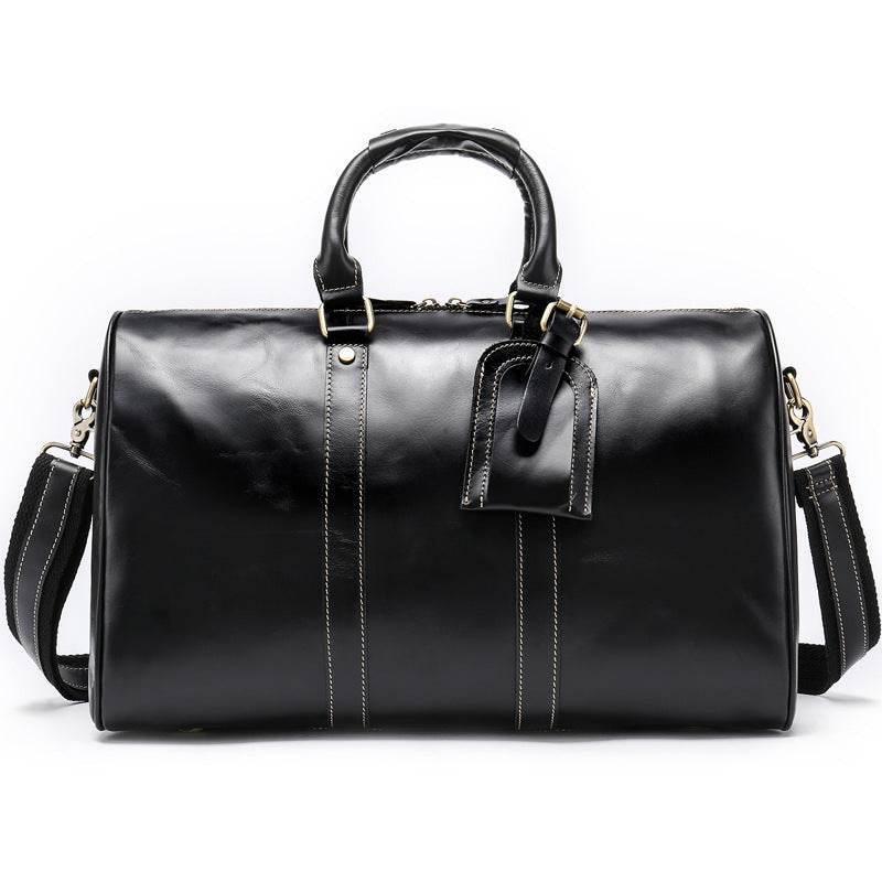 Men's Retro Travel Portable Large-capacity Business Trip Duffel Bag - Mubimart