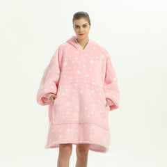 Hooded Plus Size Home Wear Nightgown - Mubimart - Plus Size Nightgown 