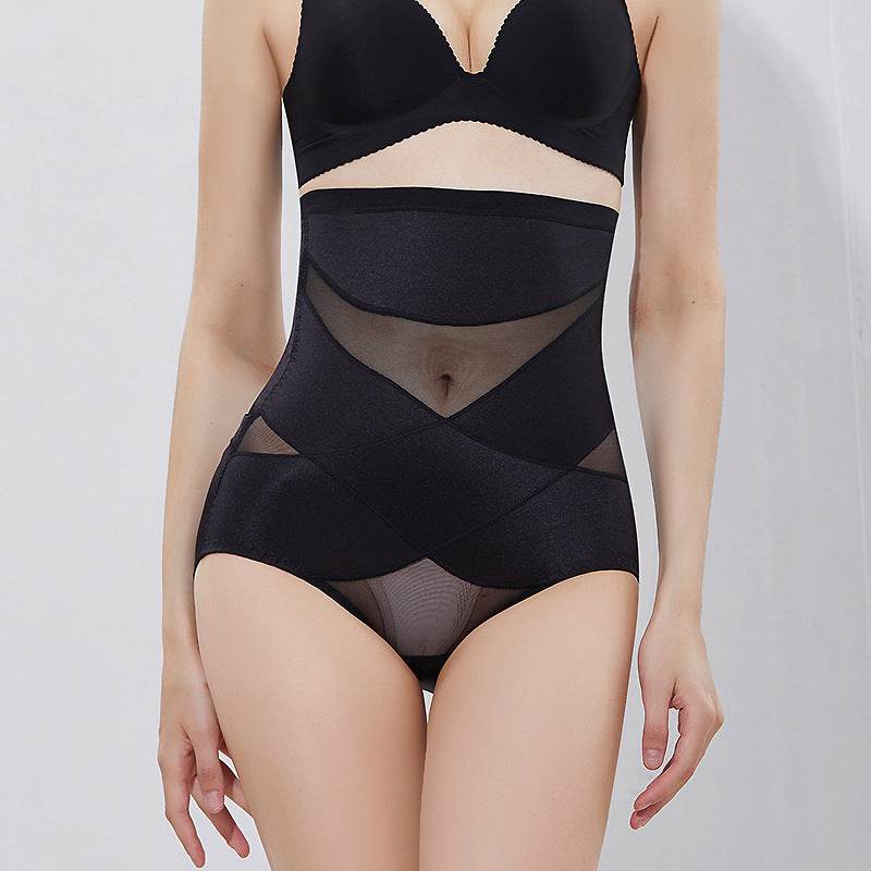 Hip-Up Sculpting Lace Tunic Shaper Pants - Mubimart