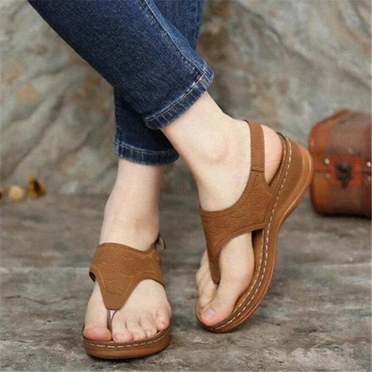 Flip-flops electric embroidery - Mubimart