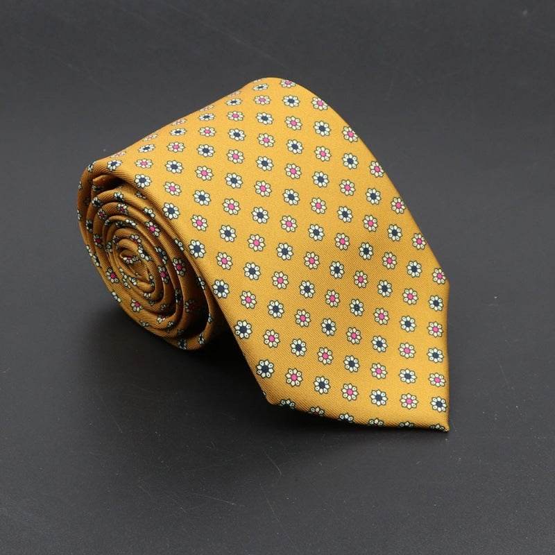 Super Soft Bohemian Silk Ties Men's Fashion 75mm Necktie - Mubimart
