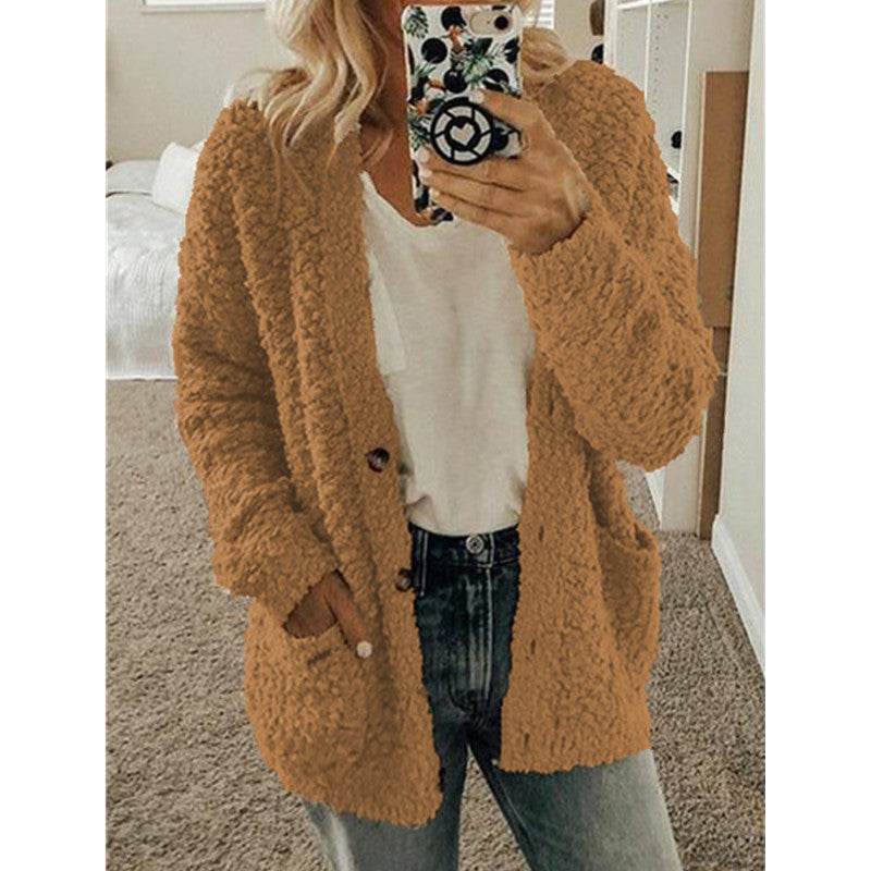 Casual sweater coat plus size top - Mubimart