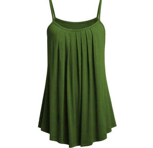 Camisole pleated skirt - Mubimart