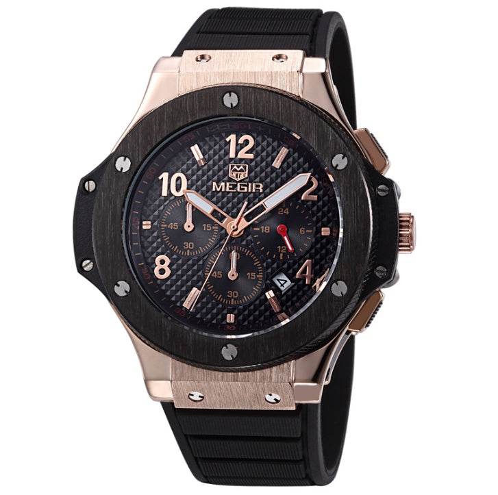 Watches Men Luxury Quartz Wrist Watch Male Sports Military Chronograph Watches - Mubimart