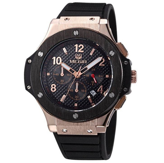 Watches Men Luxury Quartz Wrist Watch Male Sports Military Chronograph Watches - Mubimart