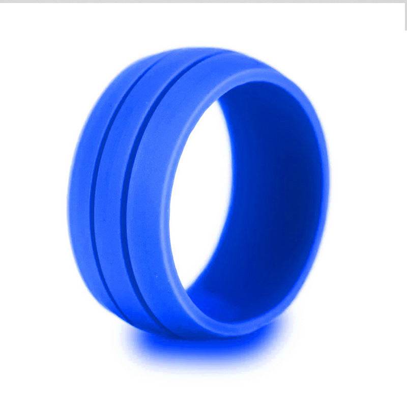 Wide double slot silicone ring - Mubimart