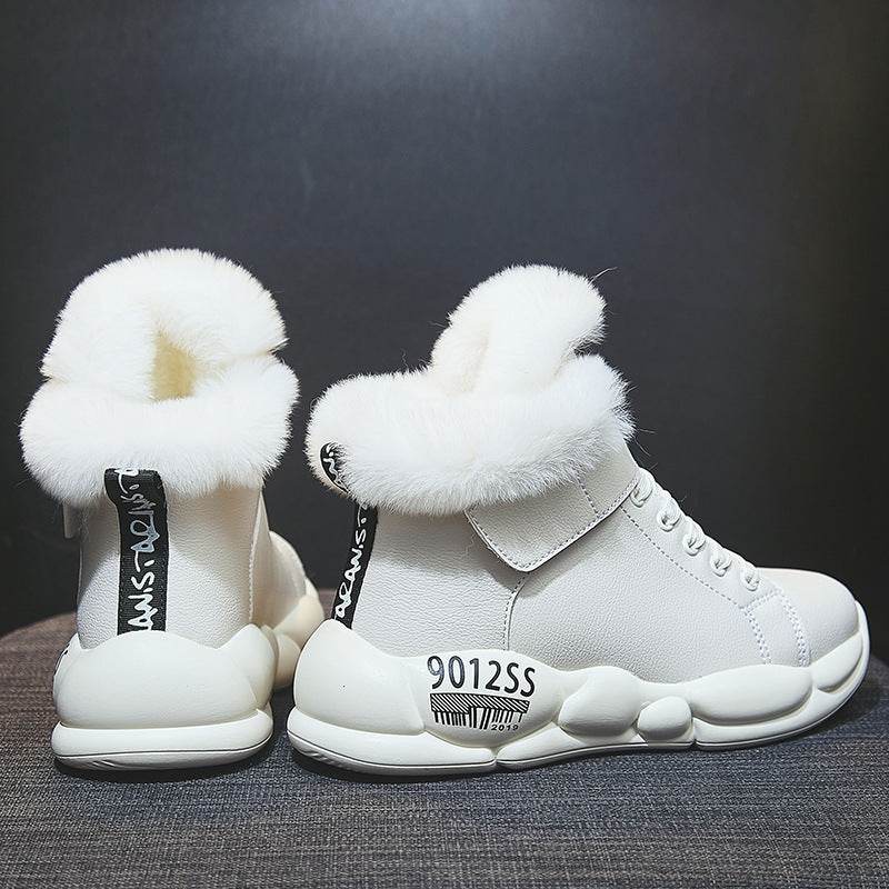 Warm snow boots high boots - Mubimart