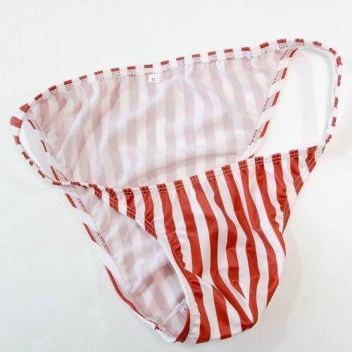 Narrow waist briefs, half-pack hip men's underwear, swimming material - Mubimart