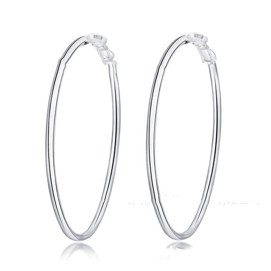 Aravant 925 Silver Creole Circle Hoop Earrings For Women - Mubimart