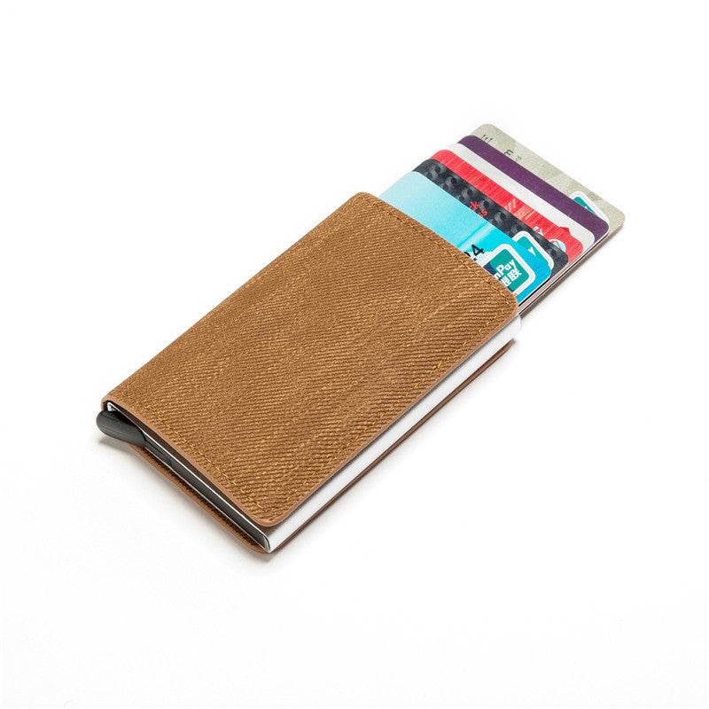 Anti-theft Credit Card Holder Anti-magnetic Wallet Card Holder Cowboy Metal Card Holder - Mubimart