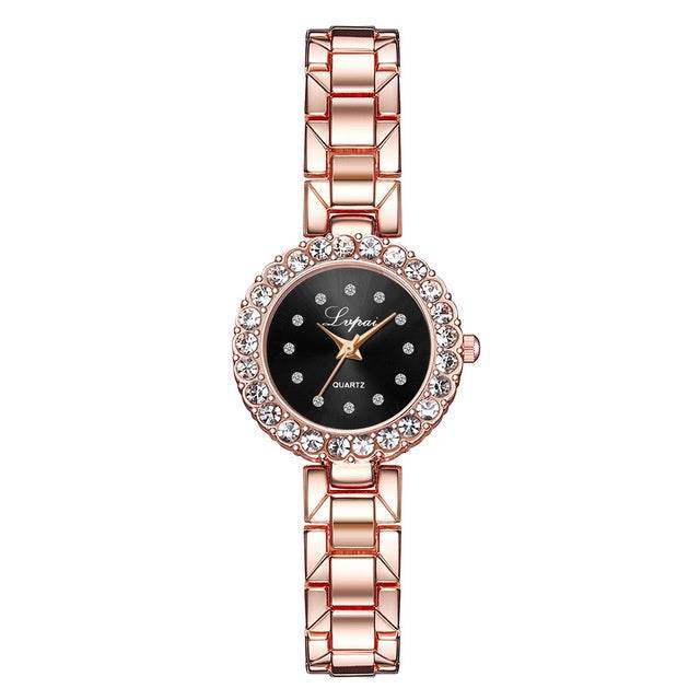 Watches-Set Bangle Clock Bracelet Wrist-Watch Quartz Women Fashion Ladies Brand Luxury - Mubimart