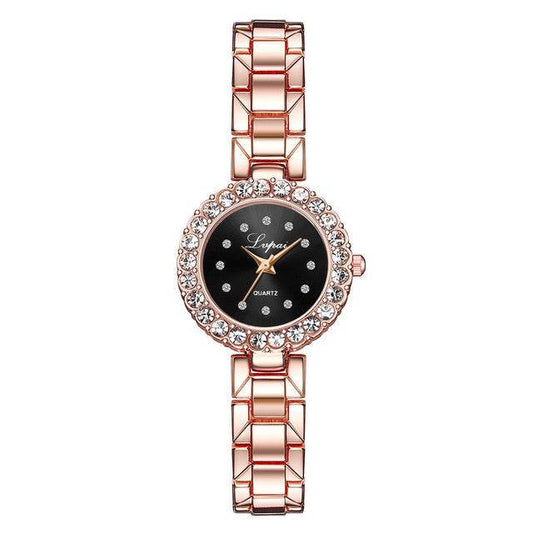 Watches-Set Bangle Clock Bracelet Wrist-Watch Quartz Women Fashion Ladies Brand Luxury - Mubimart