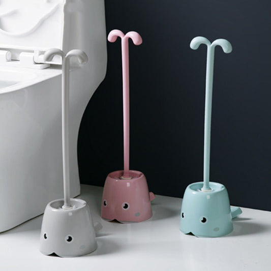 New Type Of Silicone Toilet Brush Whale Creative Toilet Brush