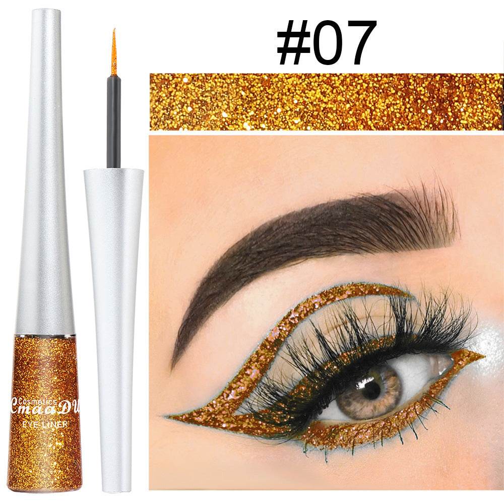 Creative Multicolor Glitter Powder Liquid Eyeliner - Mubimart