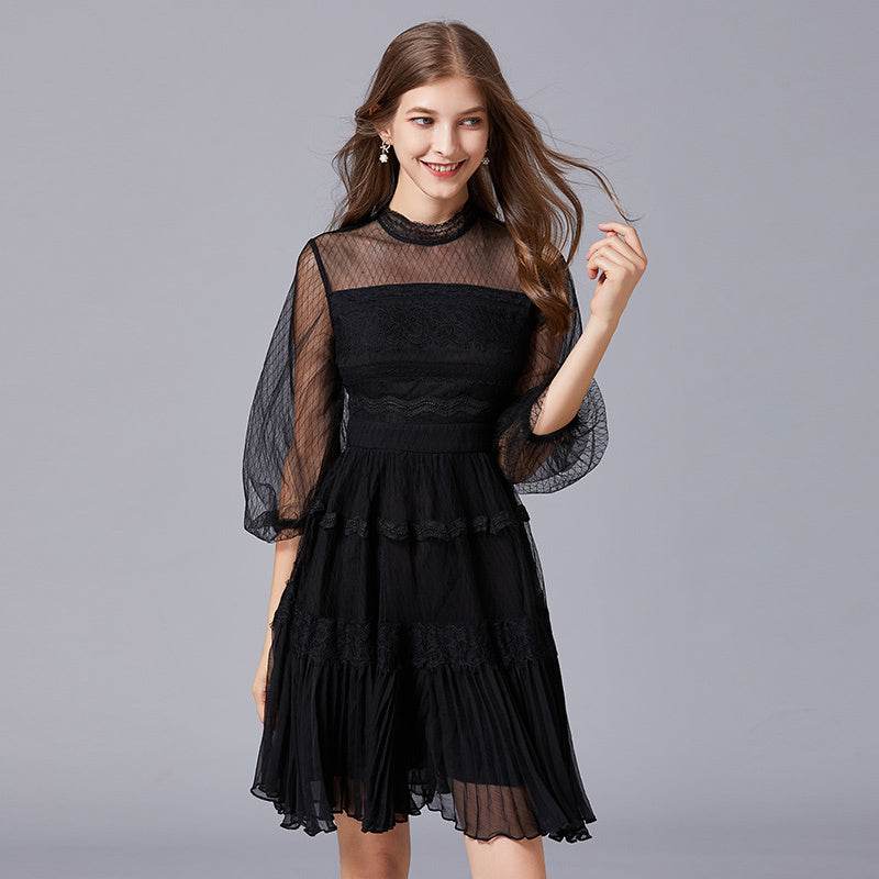 Europe And America Slim Fashion Young Black Lady Plus Size Skirt - Mubimart