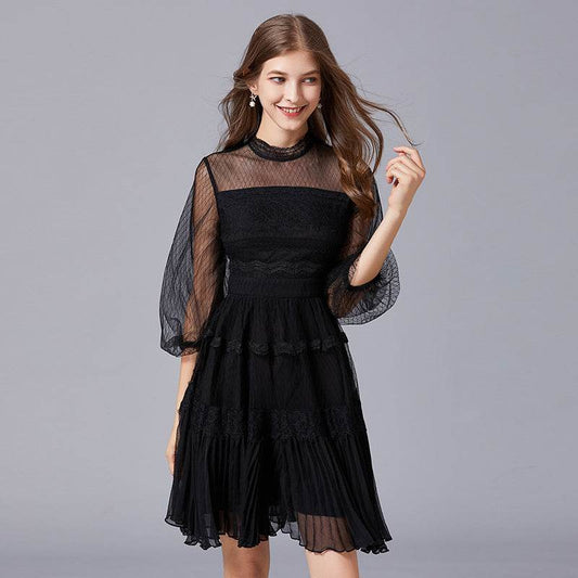 Europe And America Slim Fashion Young Black Lady Plus Size Skirt - Mubimart