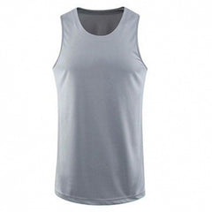 Breathable Ice Silk Sports Vest Men's Workout Sleeveless T-shirt