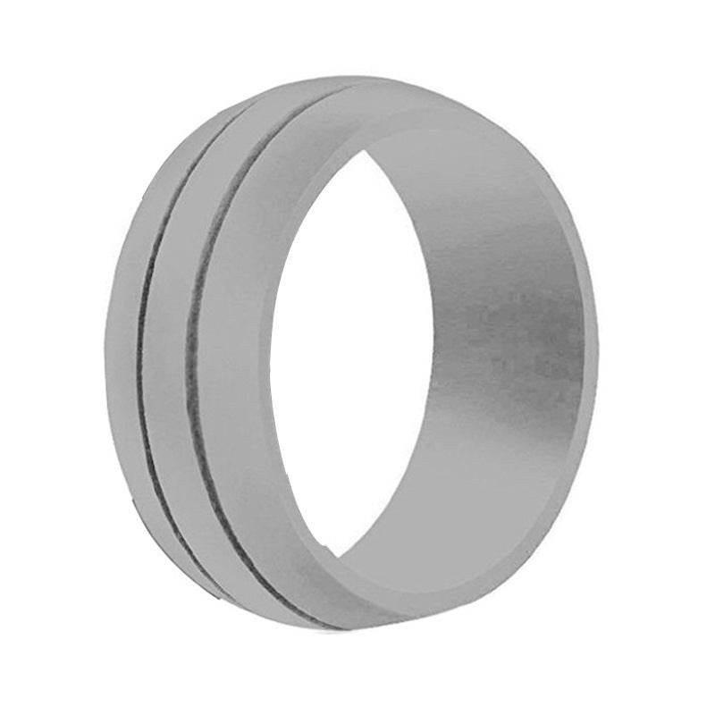 Wide double slot silicone ring - Mubimart