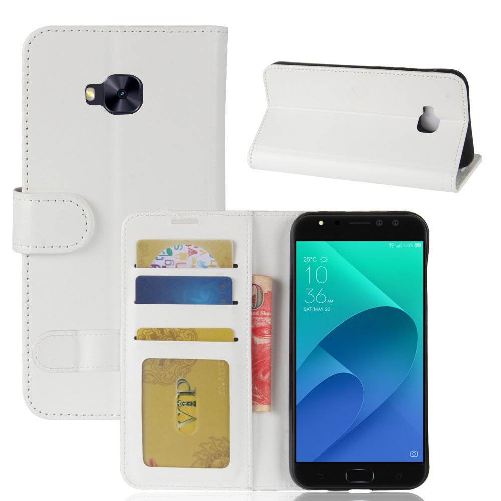 Crazy Horse Print Wallet Leather Case - Mubimart