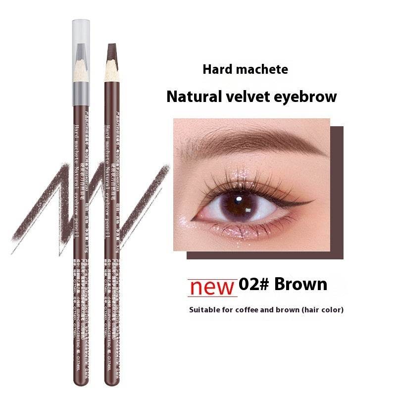 Hard Core Waterproof Natural Not Smudge Eyebrow Pencil - Mubimart
