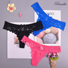 Adjusted  Cozy Lace Briefs G Thongs Underwear Lingerie For Women - Mubimart - Woman Briefs 