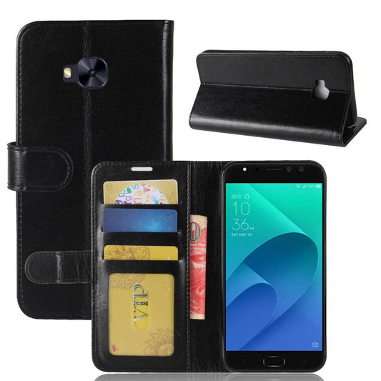 Crazy Horse Print Wallet Leather Case - Mubimart