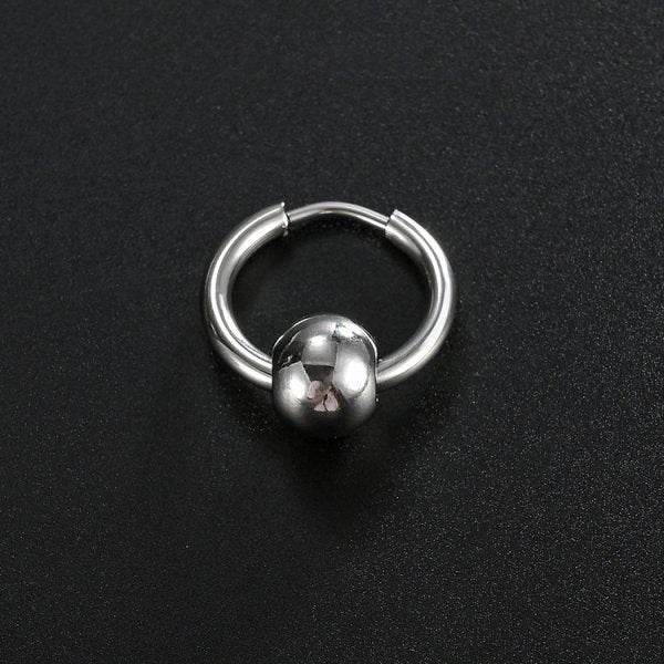 Stainless Steel Creative Hoop Earrings Women Triangular Earrings Fashion Jewelry Huggie Men Punk Hiphop - Mubimart