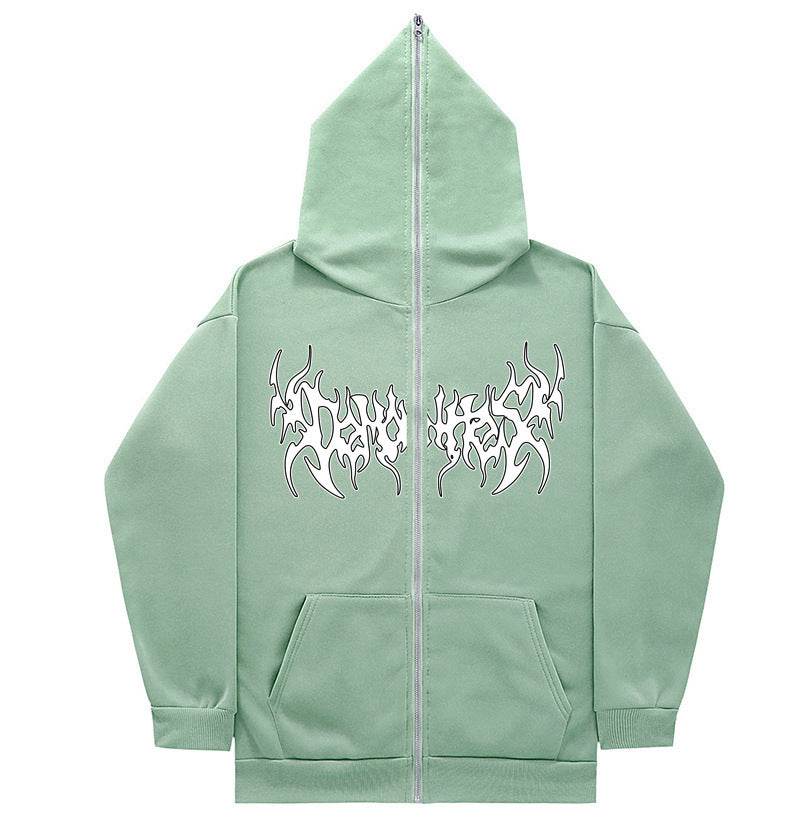 Personalized All-matching Loose Casual Zipper Hoodie - Mubimart