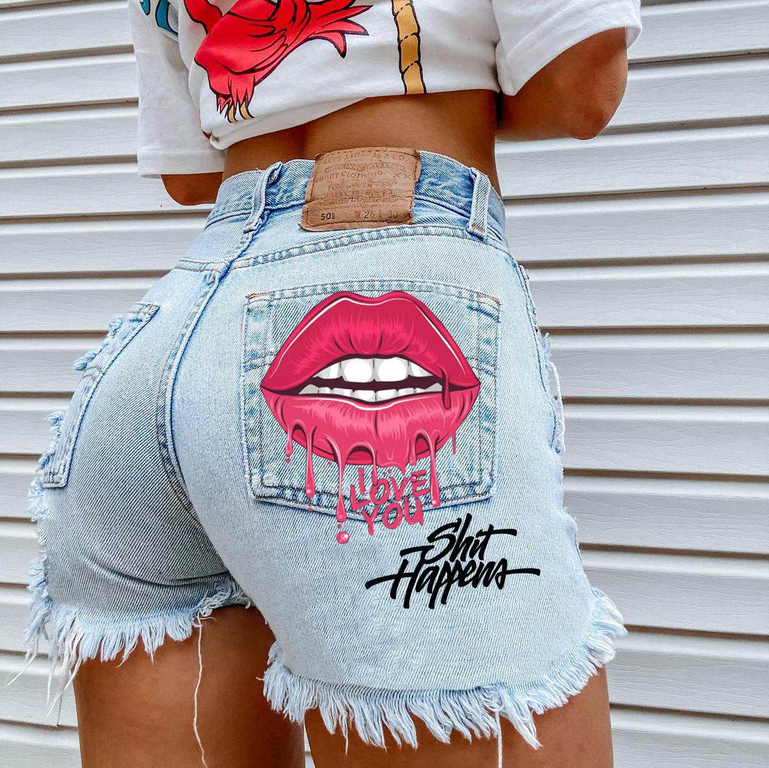Fashion Ripped Denim Shorts For Women - Mubimart