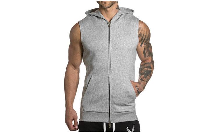 Sleeveless Men's Hoodies - Mubimart