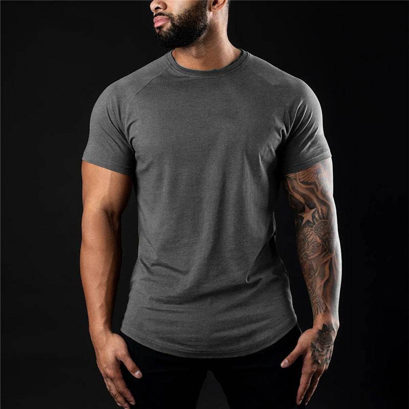 Sports Short-sleeved Quick-drying T-shirt Men's Casual Workout Top - Mubimart