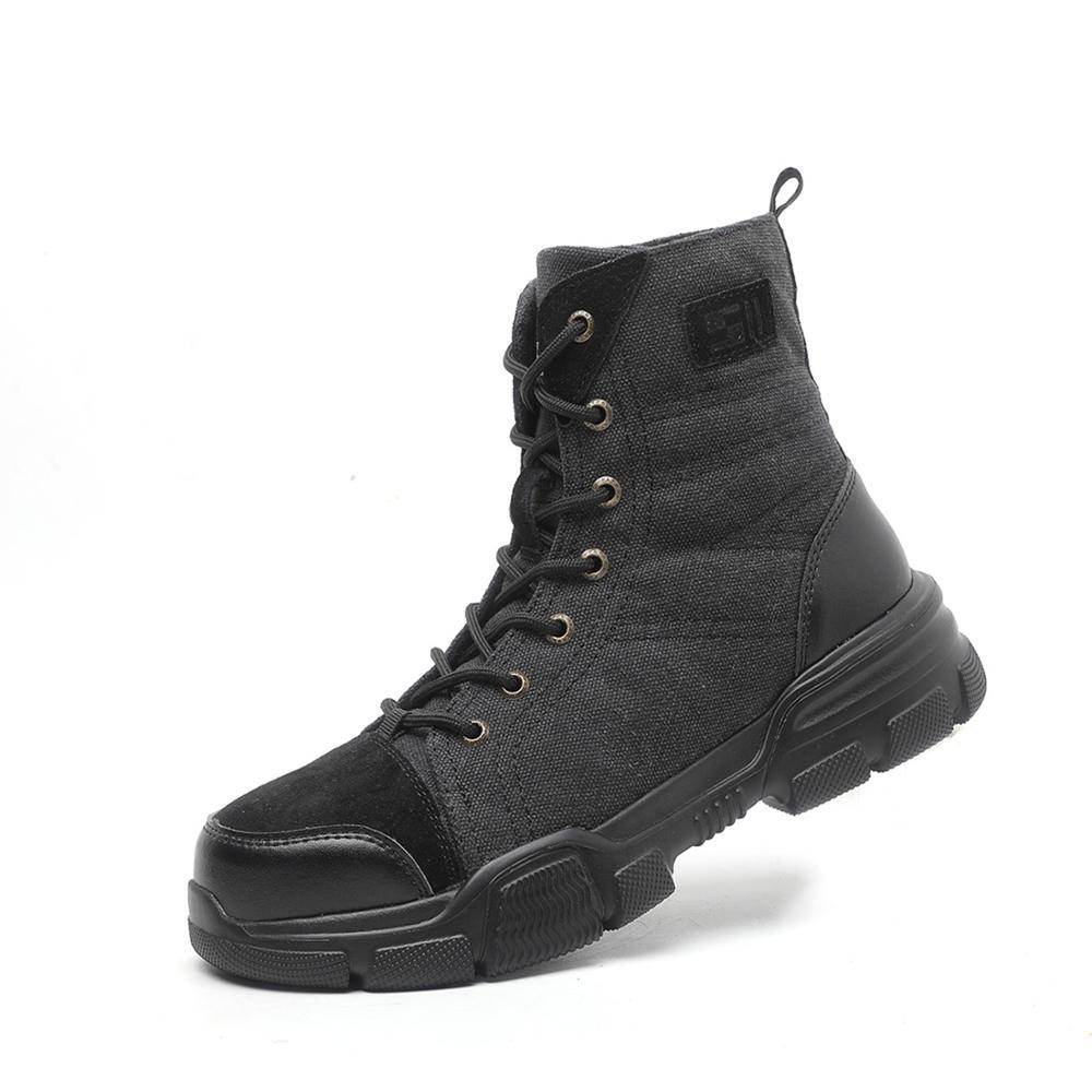 Safety Shoes Steel Toe Cap High-Top Work Protective Labor Insurance Shoes - Mubimart