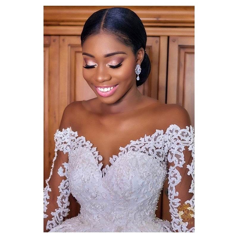 Custom Wedding Gown Bridal Dresses - Mubimart