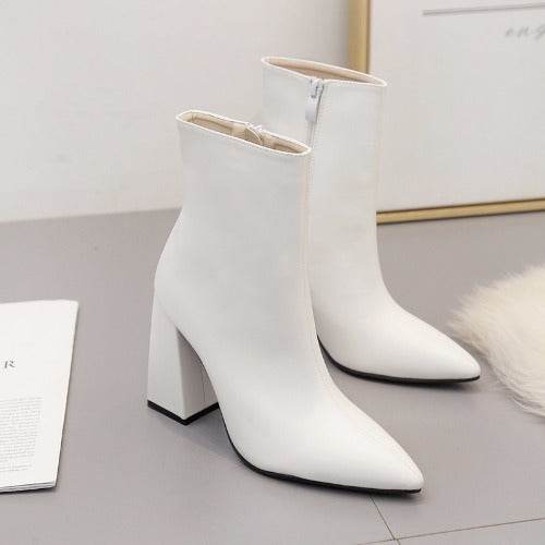 Short boots women Martin boots high heel women shoes - Mubimart