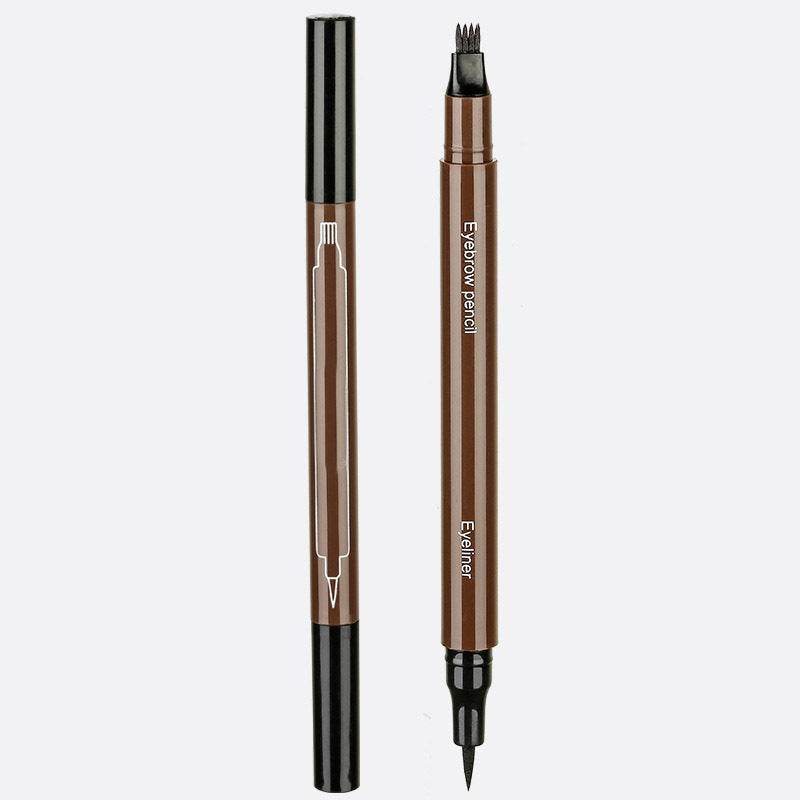Double-tip eyebrow pencil eyeliner - Mubimart