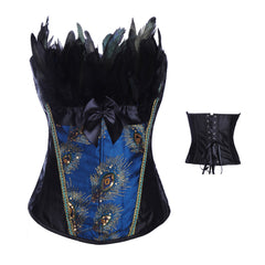 Women's Peacock Feather Fashion Shapewear - Mubimart -  