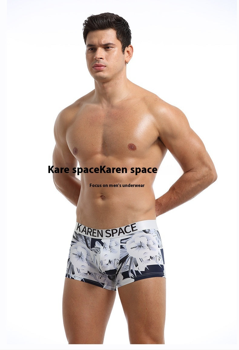 Ice Silk Fashion Printed Boxers