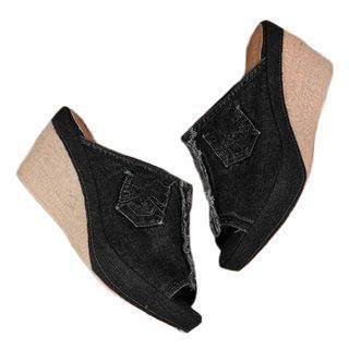 Flat wedge sandals - Mubimart