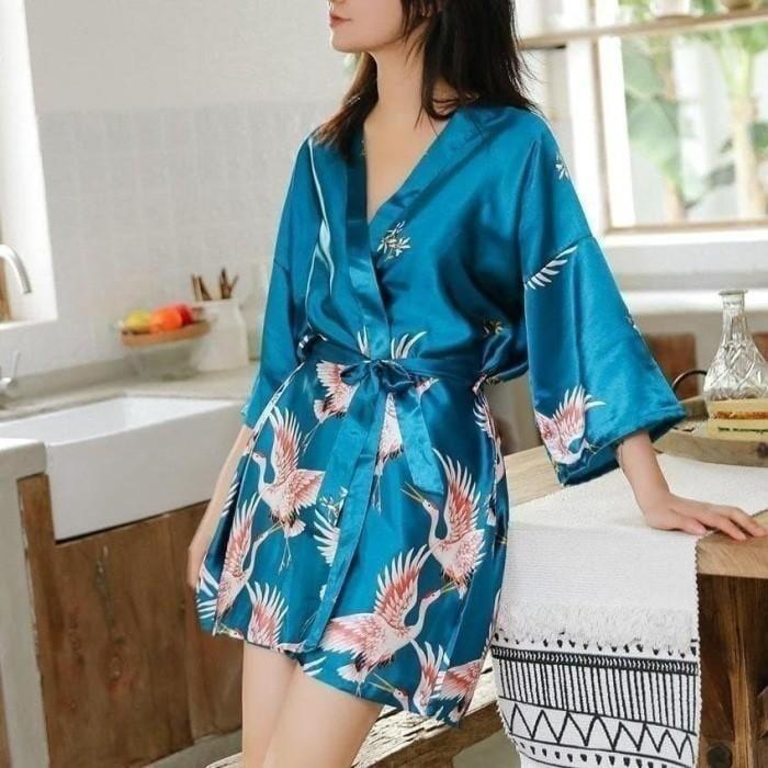 Women's summer print nightgown - Mubimart -  