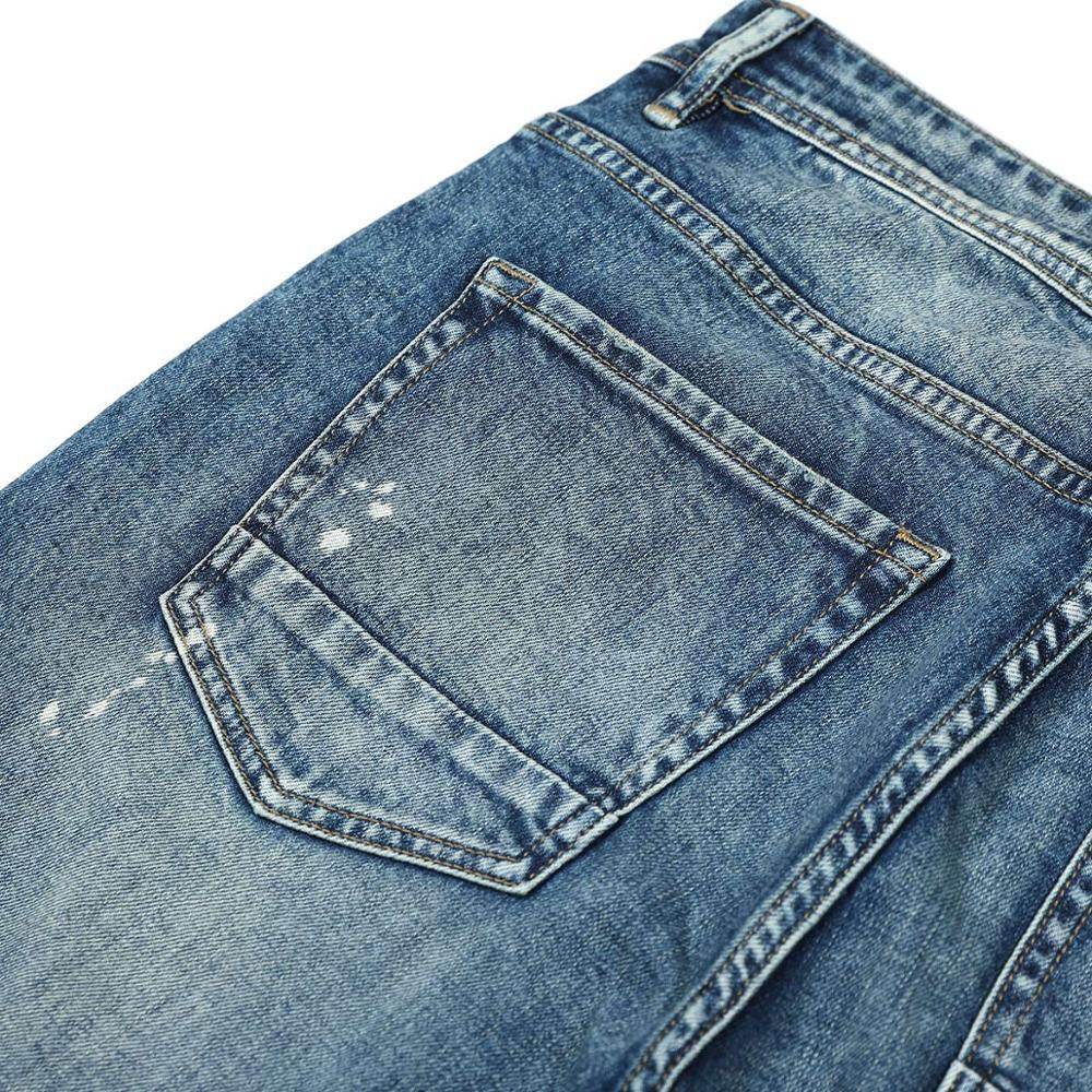 Men's washed jeans - Mubimart
