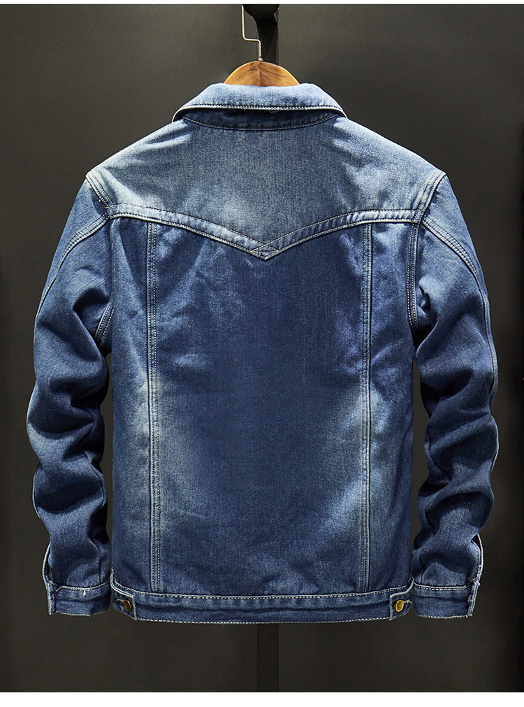 Denim plus fleece jacket