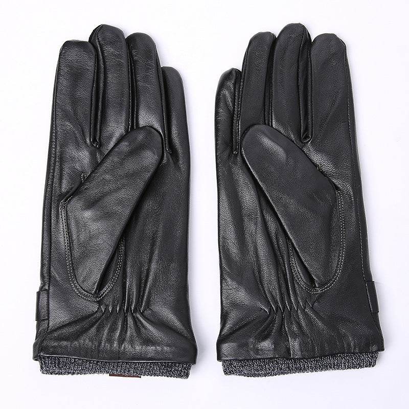 Leather gloves for men - Mubimart