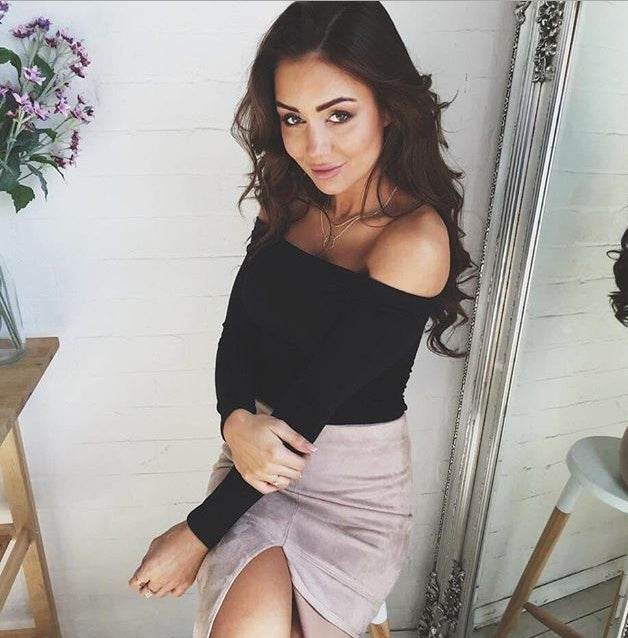 Women Off Shoulder Crop Top - Mubimart