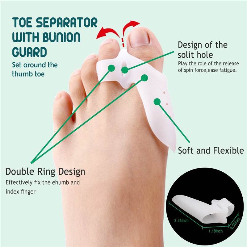 9-piece Set Toe Cover Overlap Toe Separator Suit - Mubimart
