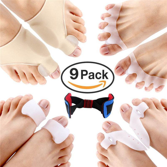 9-piece Set Toe Cover Overlap Toe Separator Suit - Mubimart