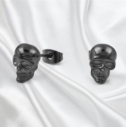 Punk Rock Skull Mens Earrings For Women Small Stud Earings Jewelry Dropshipping Gift - Mubimart